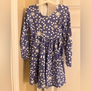 Hanna Andersson Snowflake Skater Dress w/ pockets